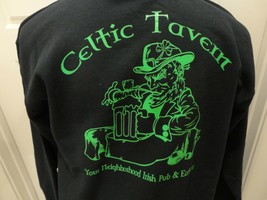 NWOT Black Celtic Tavern 50-50 Crew Neck Leprechaun Sweatshirt Adult M E... - £28.91 GBP