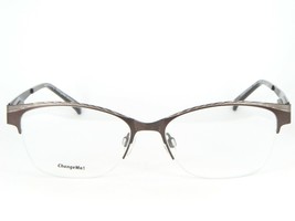 Changeme! 8554 2 2326-2 Brown Glitter Brille Metall Rahmen 52-16-135mm - £59.36 GBP