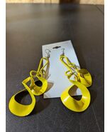 yellow swirl fashion earrings - €13,62 EUR