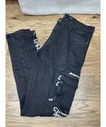Waimea Skinny Fit Black Writing Denim Jeans Men&#39;s Size 34 X 31 Urbanwear... - $364.70 MXN