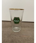 Vintage German Beer Glass Diebels Alt Gold Rimmed Pint Glass Made In Ger... - $14.00