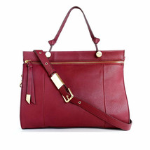 NEW $148 FOLEY + CORINNA Handbag Sangria VEGAN Tote Crossbody Convertibl... - £70.32 GBP