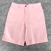 Lands End Mens Shorts Size Medium Pink Chino Traditional Fit Flat Front Pockets - £14.54 GBP