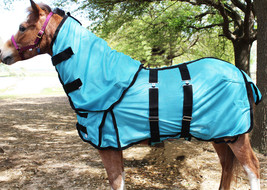 Miniature Weanling Donkey Pony Horse Foal Fly Summer Sheet Neck Blanket ... - $49.99