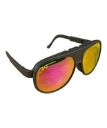 Pit Viper Flip Up Military Green with Gold Pink Fire Lens Sunglasses Avi... - $45.54