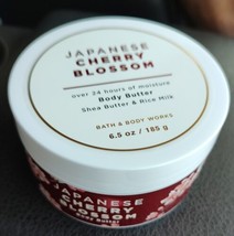 1 Tub of Bath &amp; Body Works JAPANESE CHERRY BLOSSOM Whipped Body Butter 6... - $14.49
