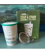 Essentials KissMe Organics Steep &amp; Strain Ceramic Tea Mug – with Infuser - $521.90 MXN