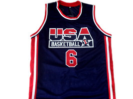 Derrick Coleman Team USA Men Custom Basketball Jersey Navy Blue Any Size - £28.41 GBP+