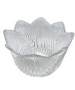 Lead Glass Clear Tulip Bowl 6&quot; Diameter - $29.96 CAD