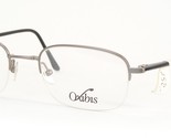 Oxibis PLAZZA 74P Plateado-Gris / Negro Único Raro Gafas 53-21-140mm Fra... - $86.27