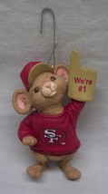 Hallmark SAN FRANCISCO 49ers NFL MOUSE FAN 3&quot; HOLIDAY CHRISTMAS TREE ORN... - £11.61 GBP