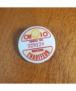 Vintage Antique Ohio Registered Chauffeur License Badge Pin Button - $4.84