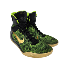 Nike Kobe 9 Elite Victory Men&#39;s Size 10.5 Sneakers Black Volt Anthracite Gold - £46.21 GBP