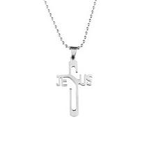 1Pc Newest JESUS CROSS Fashion Pendant Necklace Jewelry Stainless Steel ... - $11.47+