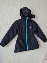 Trespass Black Kids Jacket For Girls 5/6yrs Express Shipping - $18.00