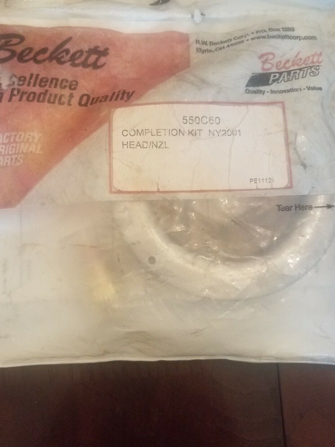 Beckett Completion kit NY2001 Head/NZL - $30.57