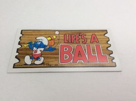 1982 Topps Peyo SMURF Super Cards 7 Lifes a BALL Baseball Vintage Trading - £8.10 GBP