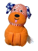 Priddy Books Plush Orange Dog Soft Toy Teacher Librarian Story Time - $9.89