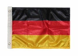 12X18 12&#39;&#39;X18&#39;&#39; German Germany Rough Tex Knitted Boat Flag Banner Grommets 100D - £12.77 GBP