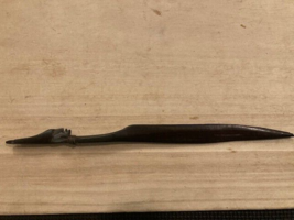 Vintage Hand Carved Wooden Tribal Letter Opener Africa, 10 Inches Long - $6.90