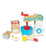 Melissa &amp; Doug Wooden Make-a-Cake Mixer Set (10 pcs) - Food and Playset ... - £19.68 GBP