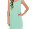 Coveted Clothing Womens Turquoise Mint Sleeveless Shift Dress Size Small - $10.99