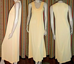Donald Brooks for Maidenform Long Nightgown Yellow Petite Free Flowing 1... - $39.59