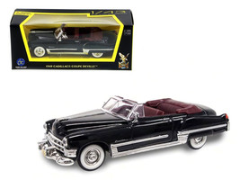 1949 Cadillac Coupe DeVille Convertible Black 1/43 Diecast Model Car by Road Sig - $25.99