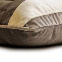 Brown Velvet &amp; Satin Patchwork, Texture 16&quot;x16&quot; Throw Pillow Cover - Sumptuous - £22.62 GBP+