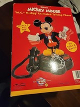 Disney&#39;s Mickey Mouse Animated Talking Telephone Vintage Disney 1997 NIB - $2,390.93 MXN