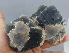 1670 gms Grade A twin cubic un-damaged crystals cluster huge Fluorite Mineral - £94.96 GBP