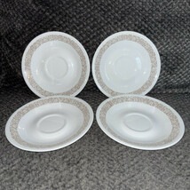 SET OF 4 pcs Vintage Corelle Green Spring Blossom Crazy Daisy 1970s Retro Plates - $16.99