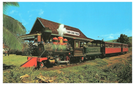 Lahaina Kaanapali Pacific Railroad Sugar Cane Train Steam Engine Maui Postcard - £7.83 GBP