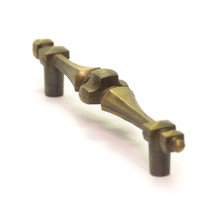 Vintage Brass Gold Tone Ornate Drawer Cabinet Door Pull Handle 5 3/4&quot; - £2.93 GBP