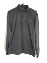 Under Armour Pullover Mock Neck Black Long Sleeve Shirt Mens M - $233.34 MXN