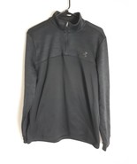 Under Armour Pullover Mock Neck Black Long Sleeve Shirt Mens M - $233.34 MXN