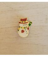 Vintage Mini Christmas Snowman Pin - $27.59 CAD