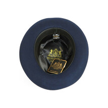 Mens Bruno Capelo Hat Australian Wool Fedora Teardrop Crown Fabio FB224 Navy image 5