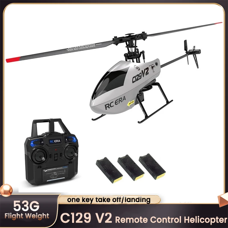 C129 V2 RC Helicopter 4 Channel Remote Controller Charging Drone Model UAV - £69.04 GBP+