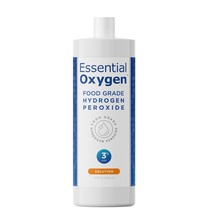 Essential Oxygen Food Grade Hydrogen Peroxide 3%, Natural Cleaner, Refill, 32 Fl - $35.99