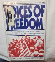 Voices of Freedom by Henry Hampton &amp; Steve Fayer Hardcover 1990 Civil Rights - £9.56 GBP