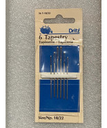 1 Package Dritz 6 Tapestry Needles Size 18/22 *NEW* OR2 - €6,89 EUR