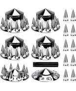 Youxmoto Chrome ABS Complete Axle Cover Set, 2 Front and 4 Rear with Hub... - $4,919.73 MXN