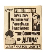 1963 The Condemned Of Altona Sophia Loren Movie Advertisement Film F6F - $27.41 CAD