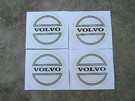 Volvo emblems stickers decals for aftermarket hubcaps black letters - $19.67