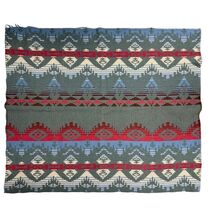 Antique Wool Blanket  Native American Design Camp Cabin Beacon Style 48x56 - $275.00