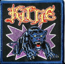KITTIE blue tiger 2002 EMBROIDERED SEW/IRON ON PATCH no longer made VINTAGE - £4.89 GBP