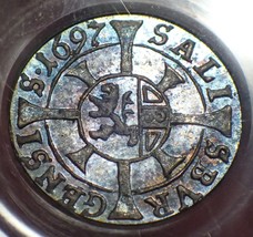 1697 Silver Kreuzer Austria Salzburg Toned PCGS MS64! - $499.99