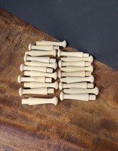 Wooden Shaker Pegs x 20 Unfinished - £9.64 GBP
