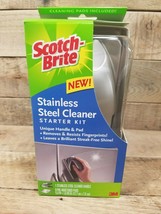 Scotch-Brite Stainless Steel Cleaner Starter Kit Handle &amp; 6 Pre-Moistene... - $14.80